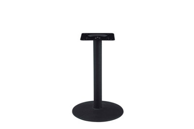 100cm Pantheon Black Marble Round Dining Table with Black Leg Bistro