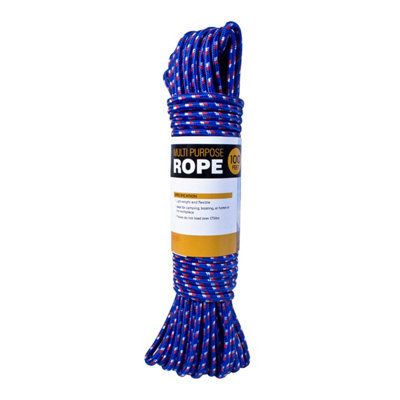 100Ft MultiPurpose Camping Survival Rope In Blue DIY at B&Q