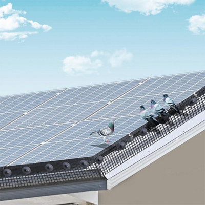 100ft Solar Panel Wire Mesh Roll & Clips Fasteners - Pigeon Bird ...