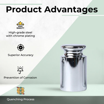 100g Calibration Weight, Chrome Plating Scale Weight for Precise Calibration