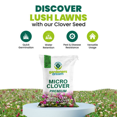 100g Micro Mixed Clover Grass Seed Eco-Friendly Drought Resistant Lawn Cover