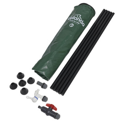 100L Collapsible Garden Water Butt & Drain Tap - Outdoor Storage Gardening Tank - 7