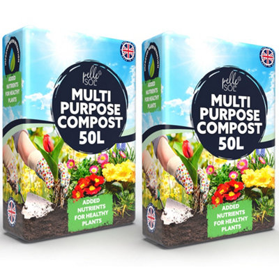 100L Multi Purpose Compost for Indoor Outdoor Plants Potting Soil ...