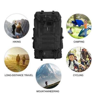 100L Waterproof Hiking Camping Backpack Luggage Bag Tactical Backpack