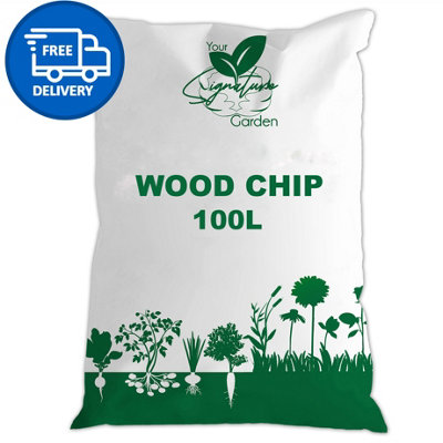100L Wood Chips Decorative Landscaping Mulch by Laeto Your Signature Garden - FREE DELIVERY INCLUDED