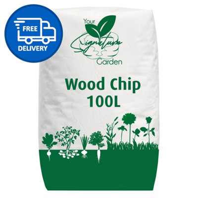 100L Wood Chips Decorative Landscaping Mulch by Laeto Your Signature Garden - FREE DELIVERY INCLUDED