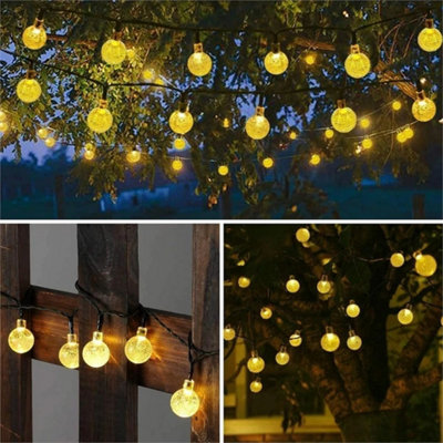 100LED 12M Solar String Lights Garden Fairy Retro Lights Hanging ...