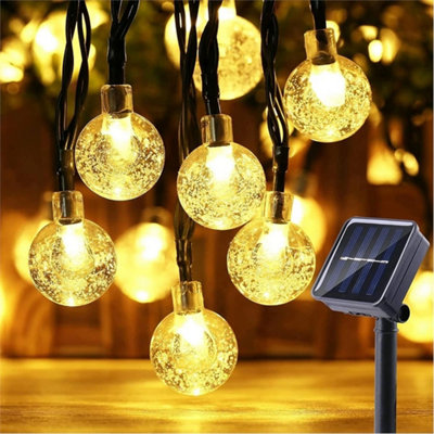 100LED 12M Solar String Lights Garden Fairy Retro Lights Hanging ...