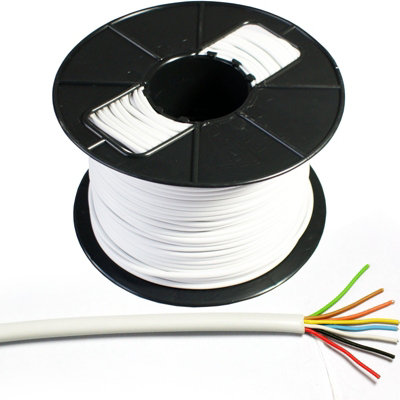 100m (330 ft) - 8 Core 4 Pair Alarm Cable Tinned Copper Stranded CCTV Panel Contact