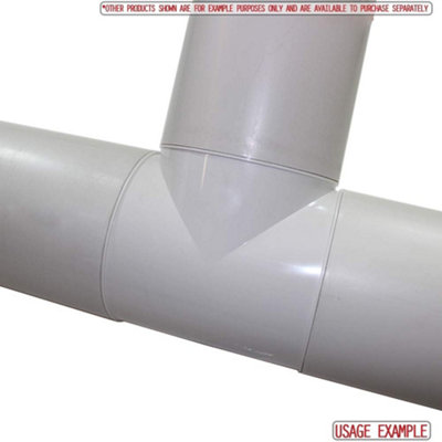100m 4" - Blauberg Round Circular Plastic Ventilation Duct Pipe T Joint Piece - 6
