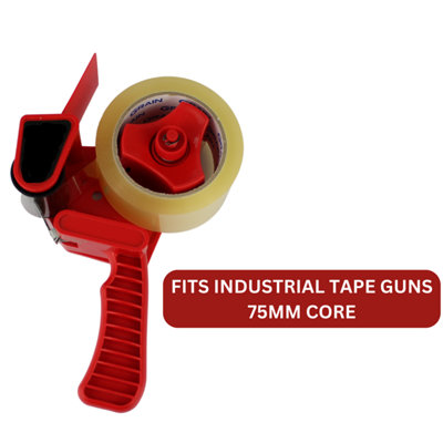 100M CLEAR TAPE 75MM CORE 6 PACK SUPER STRONG STICKY TAPE FITS DISPENSERS - 3
