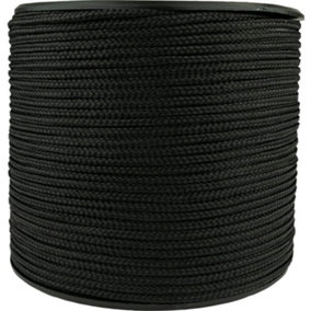100m Reel Of Black Paracord For Use With Military Basha Army tarp Tent