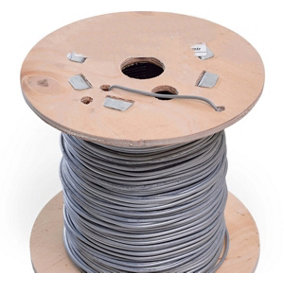 100m roll of 4mm Diameter Galvanised Mild Steel Line or Straining Wire in a Handy Spool
