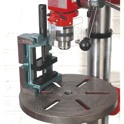 100mm 3-Way Pillar Drill Vice - 90mm Jaw Opening - Side End & Base Mounting - 3