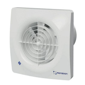 100mm 4" Bathroom Zone 1 IP45 Silent Quiet Extractor Fan with PIR Sensor & Timer