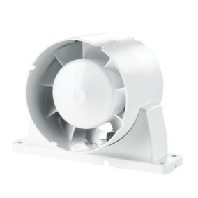 100mm 4 " - Blauberg TUBO In Line Bathroom Shower Room Extractor Fan - Axial Flow - Standard