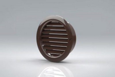 100mm (4") Brown Round Grille - Internal or External Use