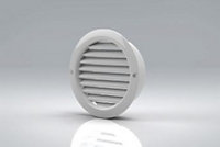 100mm (4") White Round Grille - Internal or External Use