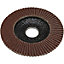 100mm Aluminium Oxide Flap Disc - 16mm Bore - Depressed Centre Disc - 60 Grit