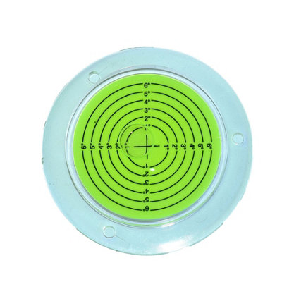 100mm Bull Eye Level Spirit Bubble Orbit Surface 0 - 6 degree Levelling Area