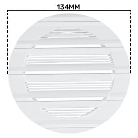 100mm circular vent ducting cover for bathrooms or kitchens