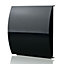 100mm - External Wall Wind Sound Baffle Vent Cover Draft Excluding Air Ventilation For Extractor Fans & Heat Recovery - Black