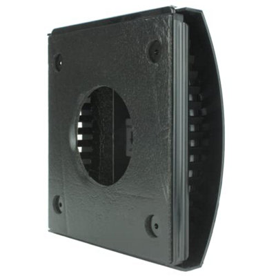100mm - External Wall Wind Sound Baffle Vent Cover Draft Excluding Air Ventilation For Extractor Fans & Heat Recovery - Black - 3
