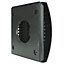 100mm - External Wall Wind Sound Baffle Vent Cover Draft Excluding Air Ventilation For Extractor Fans & Heat Recovery - Black