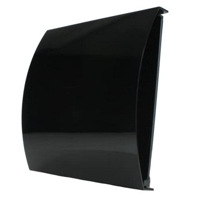100mm - External Wall Wind Sound Baffle Vent Cover Draft Excluding Air Ventilation For Extractor Fans & Heat Recovery - Black - 4