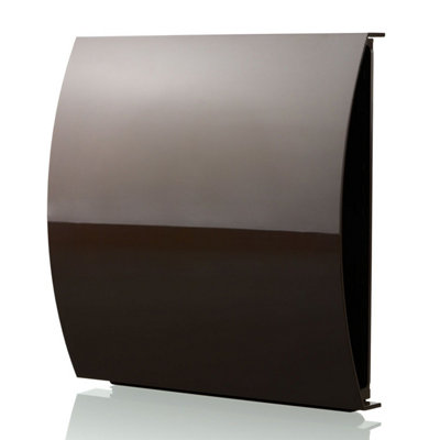 100mm - External Wall Wind Sound Baffle Vent Cover Draft Excluding Air Ventilation For Extractor Fans & Heat Recovery - Brown