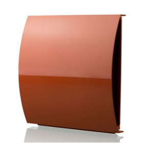 100mm - External Wall Wind Sound Baffle Vent Cover Draft Excluding Air Ventilation For Extractor Fans & Heat Recovery - Terracotta
