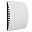 100mm - External Wall Wind Sound Baffle Vent Cover Draft Excluding Air Ventilation For Extractor Fans & Heat Recovery - White