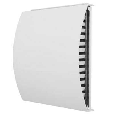 100mm - External Wall Wind Sound Baffle Vent Cover Draft Excluding Air Ventilation For Extractor Fans & Heat Recovery - White - 3