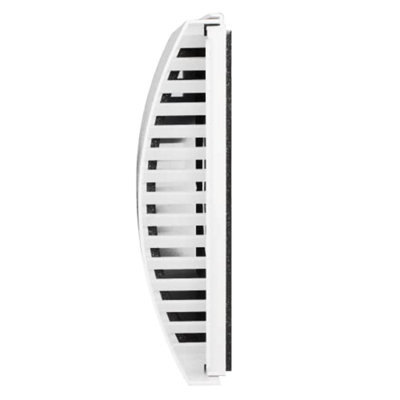 100mm - External Wall Wind Sound Baffle Vent Cover Draft Excluding Air Ventilation For Extractor Fans & Heat Recovery - White - 5
