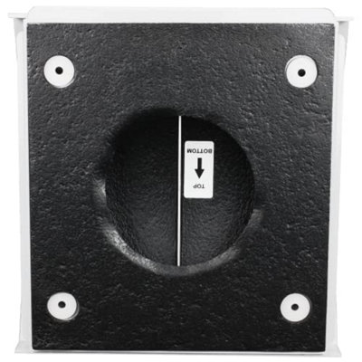 100mm - External Wall Wind Sound Baffle Vent Cover Draft Excluding Air Ventilation For Extractor Fans & Heat Recovery - White - 6