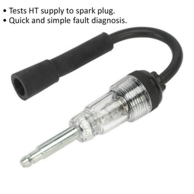 100mm In-Line Ignition Tester with 55mm Probe for Automotive Circuit Testing