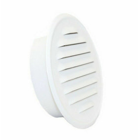 100mm Metal White Round Air Vent Grille