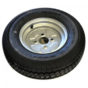 100mm PCD Trailer Wheel & 145 R10 8 PLY Radial Tyre TRSP01