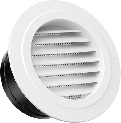 100mm round plastic ventilation grille with mosquito net for indoor and ...