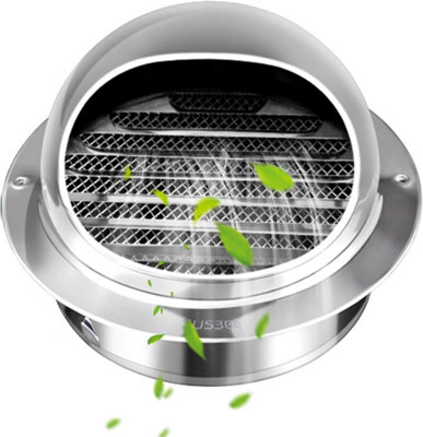 100mm Round Ventilation Grille for Cooker Hood, Round Cap in 304 ...