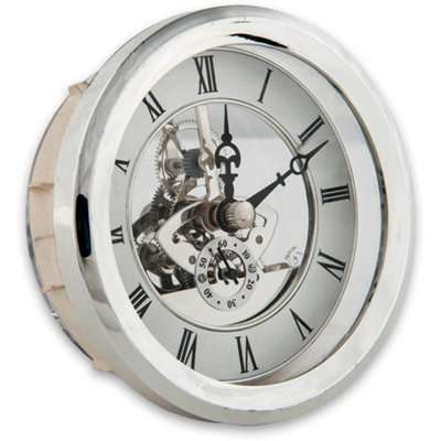 100mm Silver Skeleton Clock Insert
