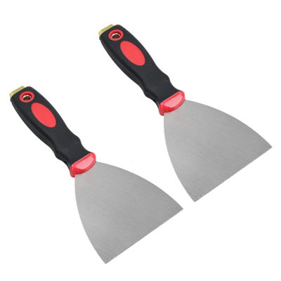 100mm Soft Grip Scraper Remover Decorating Wallpaper Paint Removal 2pk