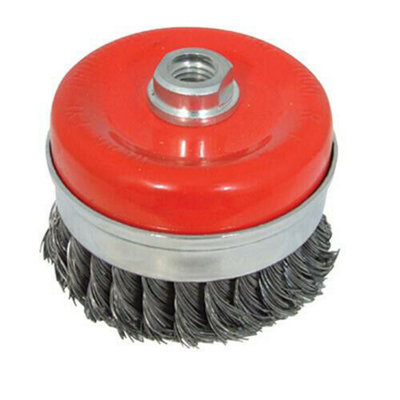 100mm Twist Knot Cup M14x2 Rust Paint Removal Angle Grinders