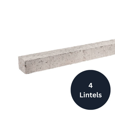 100mm x 140mm Prestressed Textured Concrete Lintel 2100mm - Pack of 4