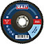 100mm Zirconium Flap Disc - 16mm Bore - Depressed Centre Disc - 60 Grit