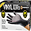100PC Medium Disposable Vinyl Gloves Black Powder/Latex Free Work Hygiene Food