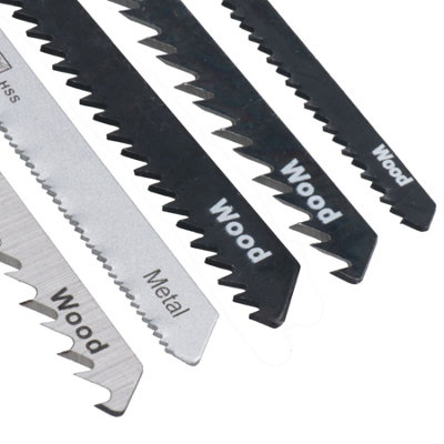 100pc T Shank Fitting Jigsaw Cutting Blades Set For Plastic Wood Metal HCS Blade