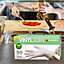 100Pc X-large Disposable Vinyl Gloves Black Powder/Latex Free Work Hygiene Food