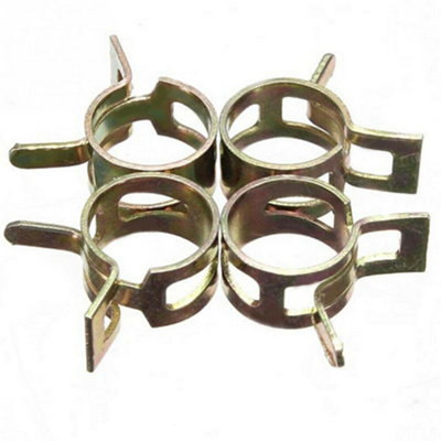 115-Piece Zinc Plated Spring Clamps Assortment – Fuel, Water, Air Line (6mm To 22mm)