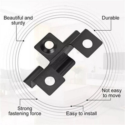 100pcs Composite Decking 3mm Hidden Fixing Fasteners Stainless Clips+Screw